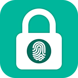 Symbol von App-Sperre - Fingerabdruck